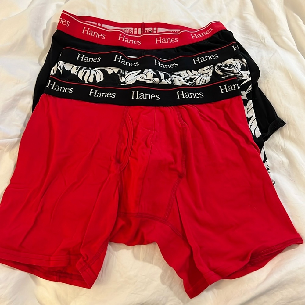 Lot of 3. Men’s Hanes Boxer Briefs. Bought wrong size.